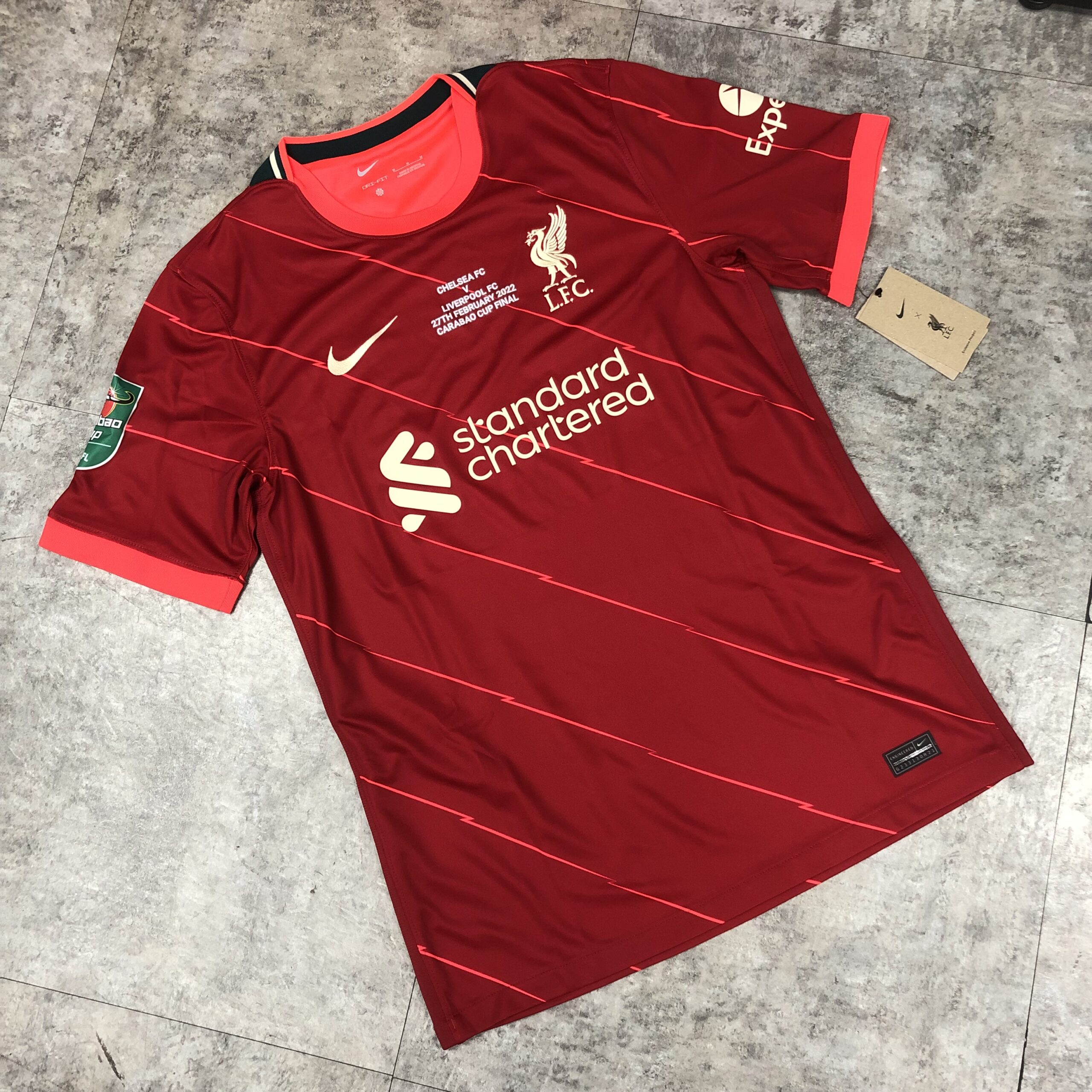 Nike Liverpool FC 21/22 Mens Home Stadium Carabao Cup Final Jersey